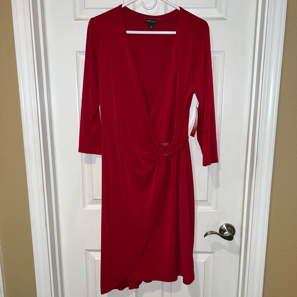 NWT BOLD Elements cut to curve woman’s evening dress size XL Bougainvillea color - Picture 1 of 7